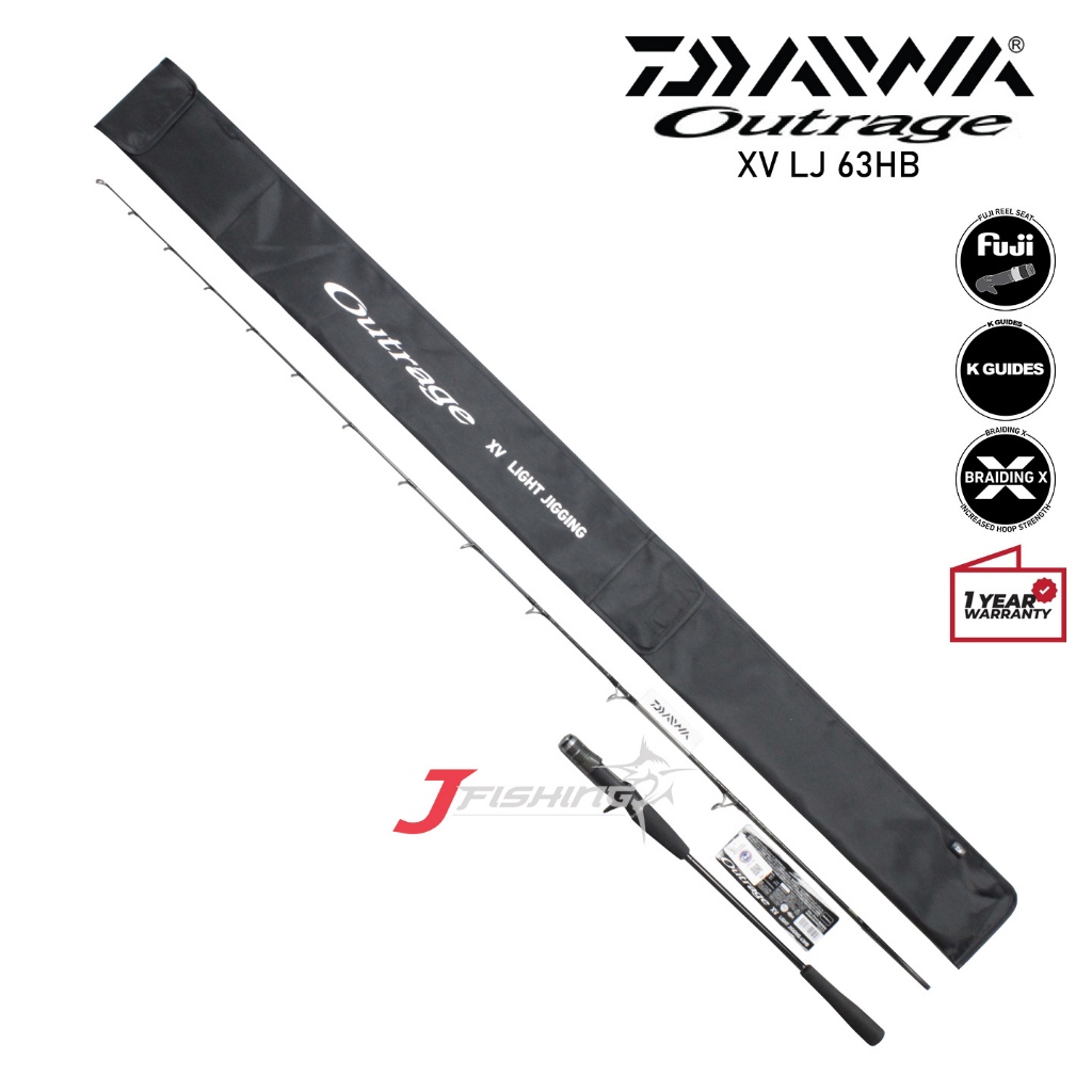 Jual Joran DAIWA OUTRAGE XV LJ | 63HB 63XXHB 63XXHS | Jigging