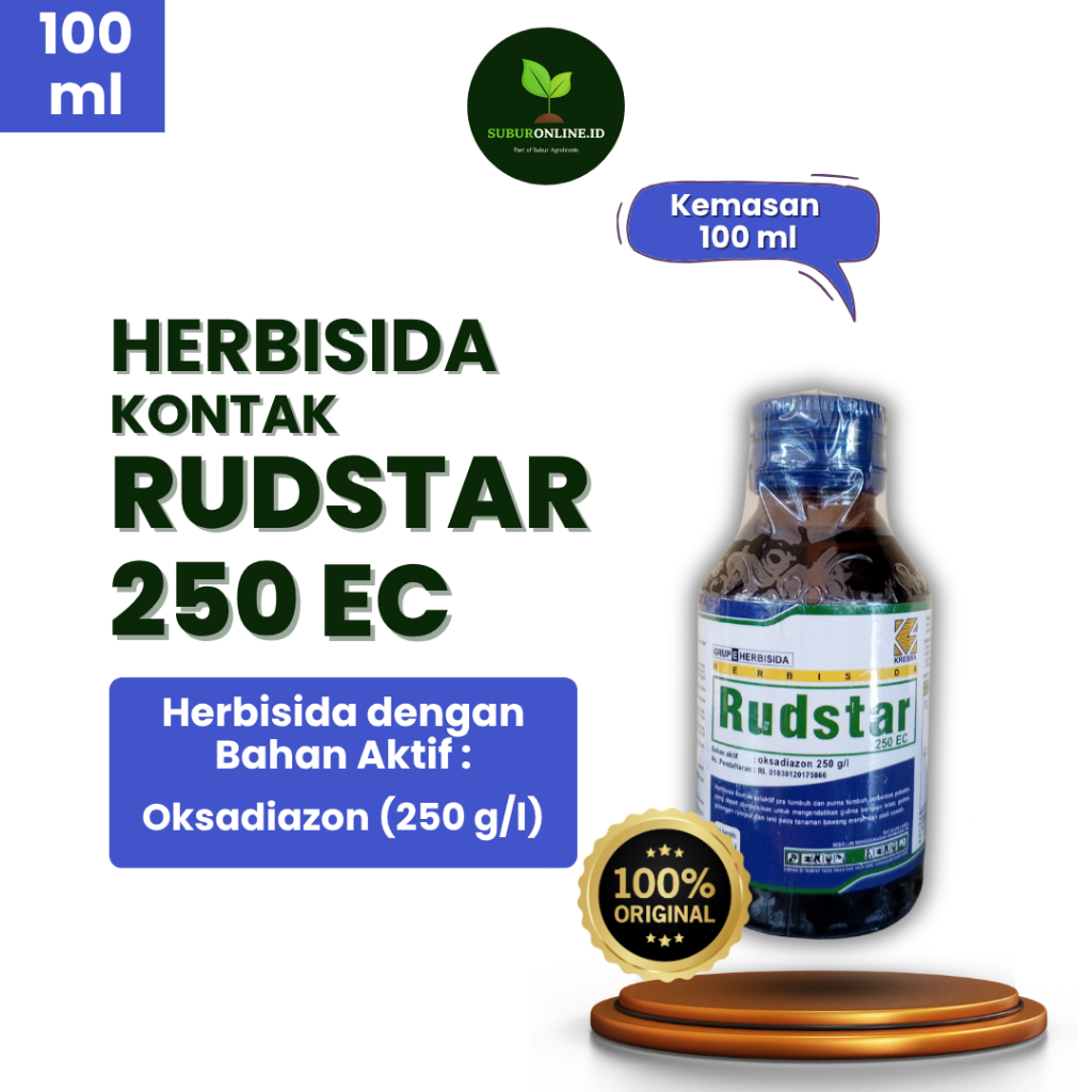 Jual HERBISIDA RUDSTAR 250 EC KEMASAN 100 ML PEMBEKU BIJI GULMA PADA ...