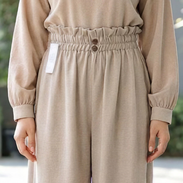 Kulot Crinkle Airflow Premium Kancing Celana Panjang Wanita Highwaist Dewasa dan Anak Tanggung