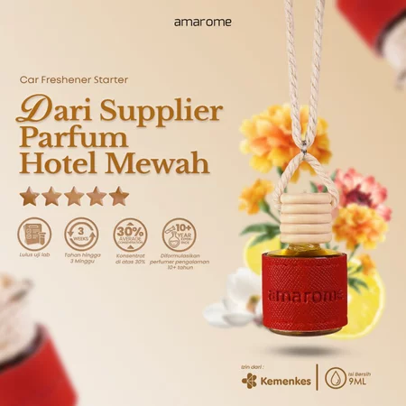 amarome Pengharum Mobil Anti Tumpah, Tahan Hingga 3 Minggu, Aroma Hotel Bintang 5 | Parfum Mobil, Aroma Terapi, Pewangi Ruangan