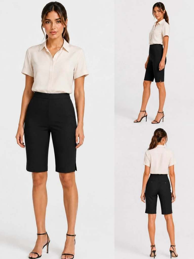 Celana Pendek Wanita INC Women's Cotton Bermuda Shorts - 2952