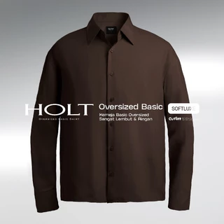 CUTOFF Holt Oversized Basic Shirt Kemeja Oversize Pria Polos Lengan Panjang