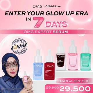 NEW! OMG Oh My Glow Active Expert Serum Series 17 Ml - Brightening, Hydrating, Calming, Exfoliating & Renew Serum