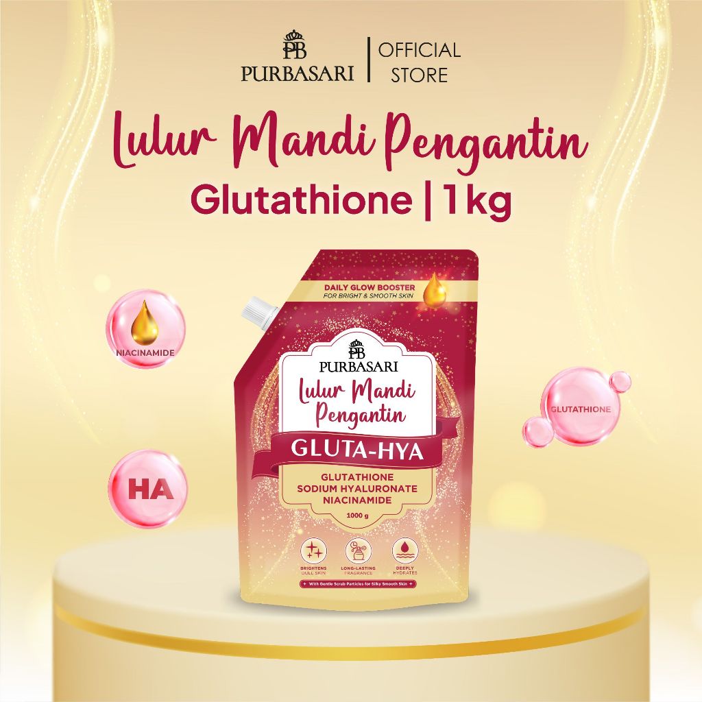 Jual [1PCS] Purbasari Lulur Mandi Glutathione / Lulur Mandi Tradisional Menenangkan / Glutathione / Hyaluronic Acid / Niacinamide