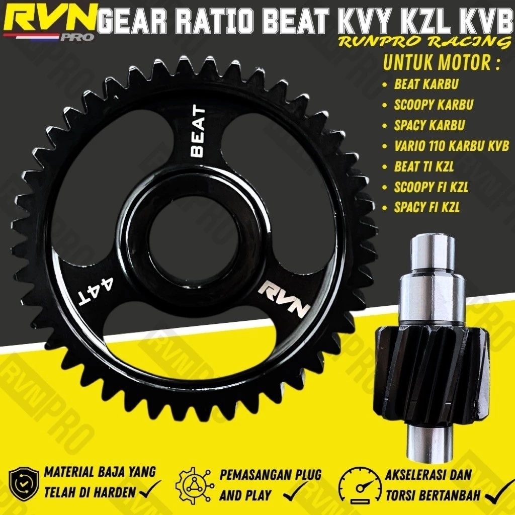 Jual GEAR GIR GIGI RATIO RASIO BEAT SCOOPY SPACY KARBU BEAT SCOOPY ...