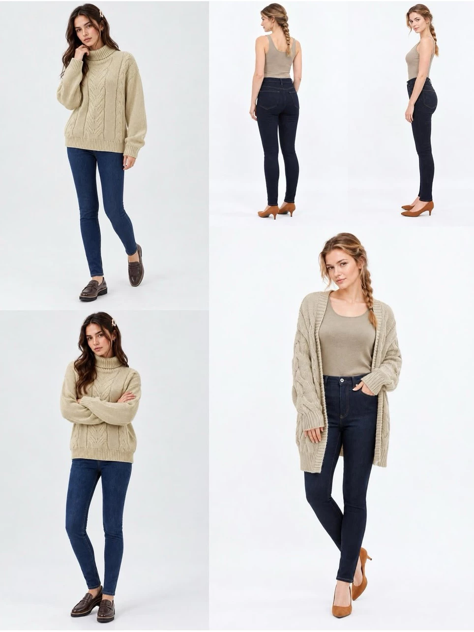 Celana Jins Wanita GU Women's High-Waisted Skinny Jeans - 3288