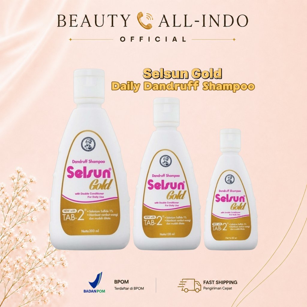 Jual SELSUN Shampoo Gold 60 / 120 / 200 ml | Shopee Indonesia