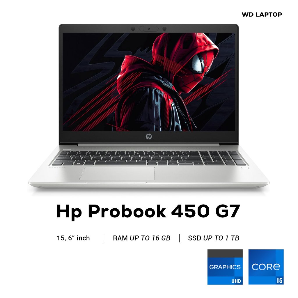 Laptop HP Probook 450 G7 Core i5 Gen 10 RAM 32 GB SSD 1 TB NVME LAYAR 15 INCH