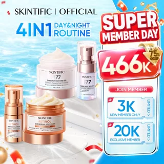 Skintific Day & Night Renew Set 4PCS Brightening Anti Aging