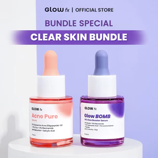 GLOW fx BEAUTY [Clear Skin Bundle] Acne Pure 20mL + Glow Bomb 20ml