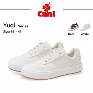 (GAJIAN SALE) Cani Yuqi Sepatu Sneakers Wanita Fashion Minimalis Kasual Sepatu Putih 9002