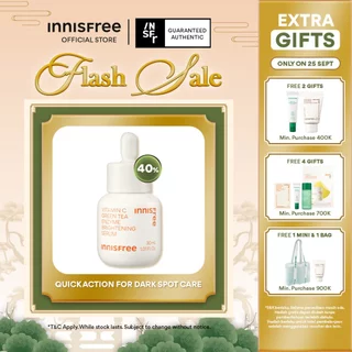 [Special Payday Disc 40%] Innisfree Vitamin C Green Tea Enzyme Brightening Serum - Serum Vitamin C Mencerahkan Flek Hitam & Bekas Jerawat