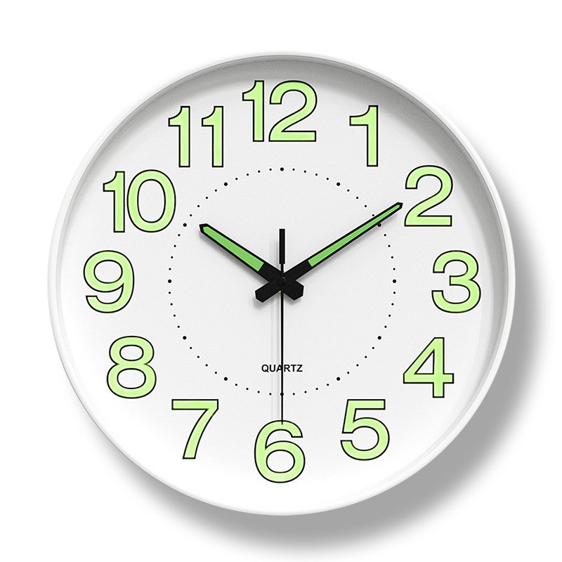 Jam Dinding Kaca Luminous Ukuran Besar Senyap Dekorasi Estetik untuk Ruang Tamu & Kamar Tidur