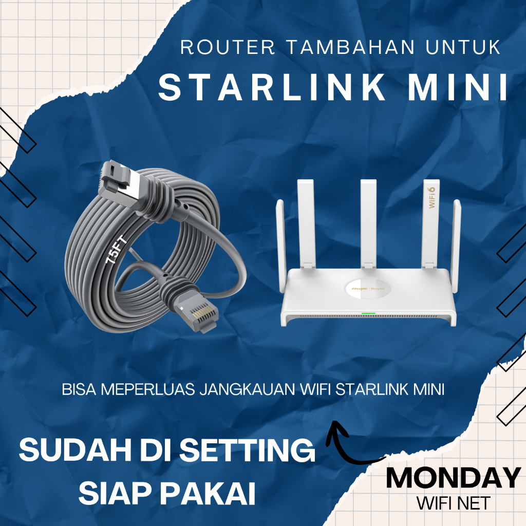 Jual Router Akses Point Tambahan Untuk Starlink Mini Sudah Di Setting ...