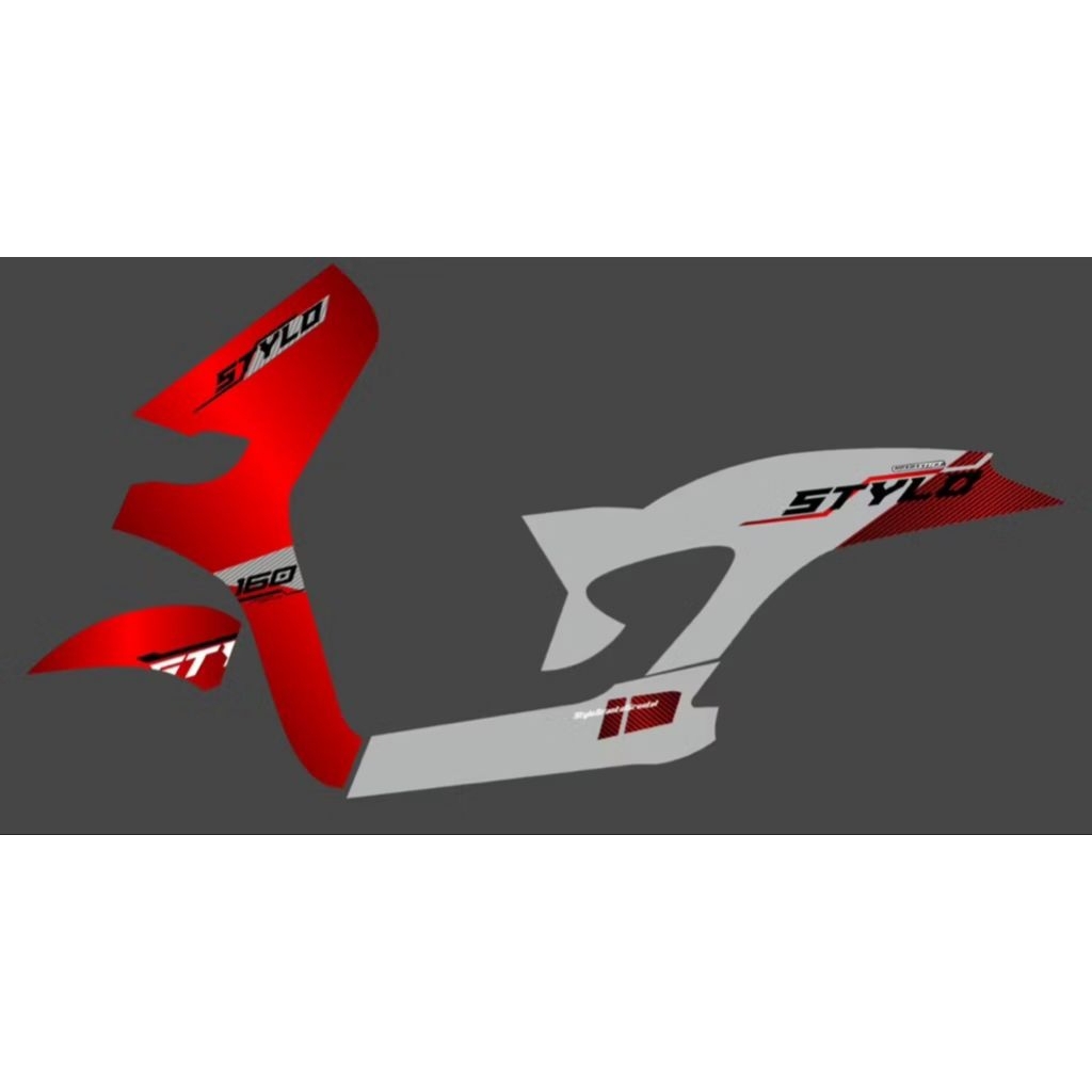 Jual STRIPING STICKER HONDA STYLO 160 DESAIN MALAY STYLE TRANSPARAN ...
