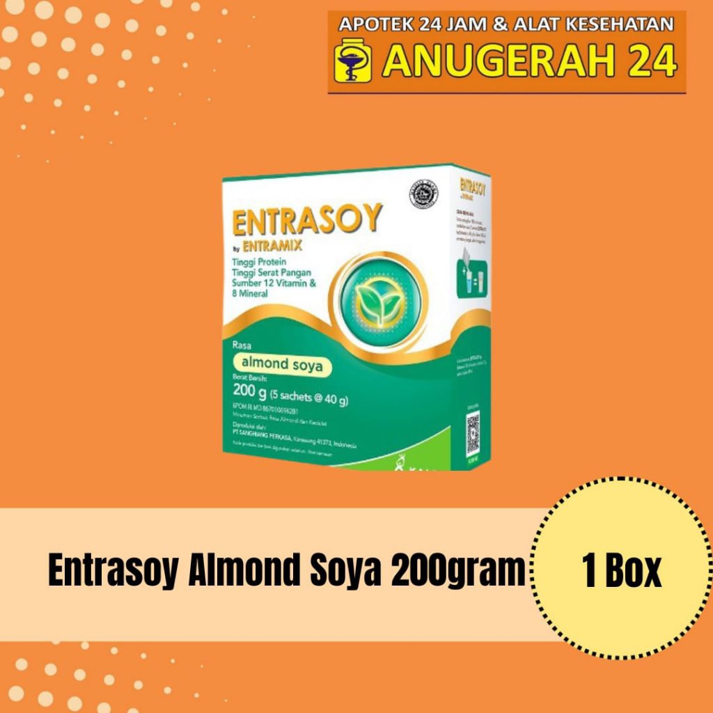 Jual Entrasoy Almond Soya 200gr | Shopee Indonesia