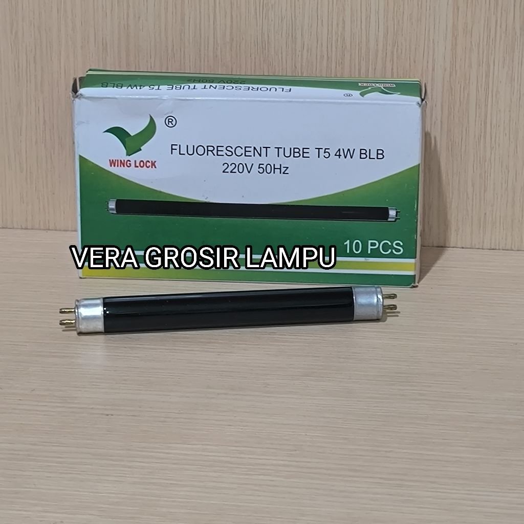 Jual Wing lock lampu UV Ultra violet T5 4W / Lampu senter uang UV T5 4W ...
