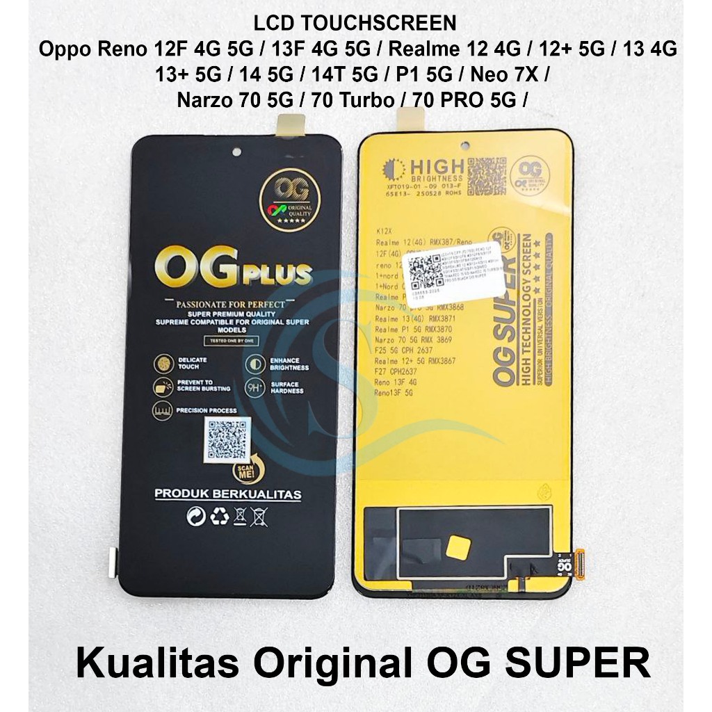 Jual LCD TOUCHSCREEN Oppo Reno 12F 4G 5G / 13F 4G 5G / F27 5G / Realme ...