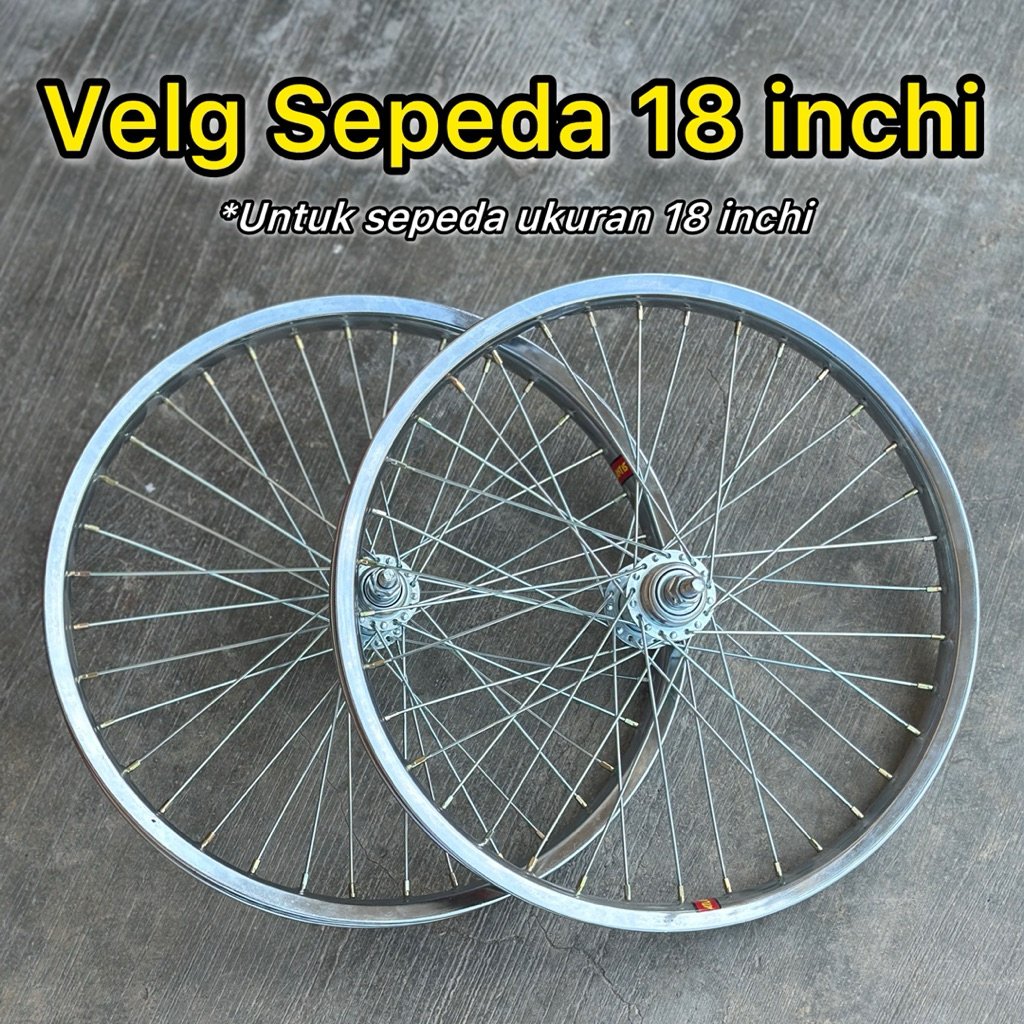 Jual Berjaya Bike - VELG/RIM SEPEDA UKURAN 18 INCH DEPAN ATAU BELAKANG ...