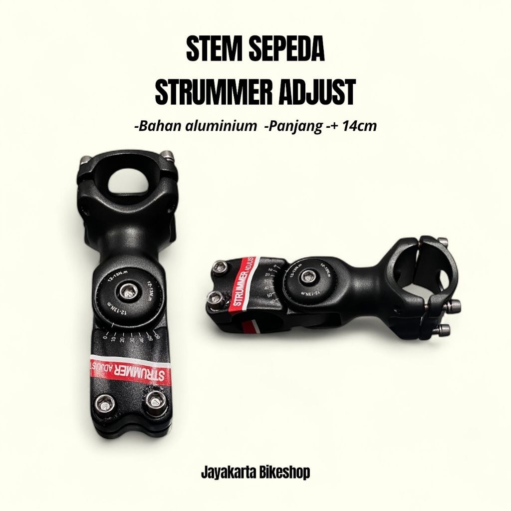 Jual STEM SEPEDA STRUMMER ADJUST ALUMINIUM | STEM ADJUSTER MTB ROADBIKE ...