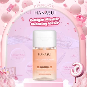 Hanasui Collagen Micellar Cleansing Water ( 100 Ml ) Pembersih Wajah Angkat Kotoran Smooth Skin
