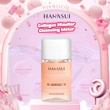Hanasui Collagen Micellar Cleansing Water ( 100 Ml ) Pembersih Wajah Angkat Kotoran Smooth Skin