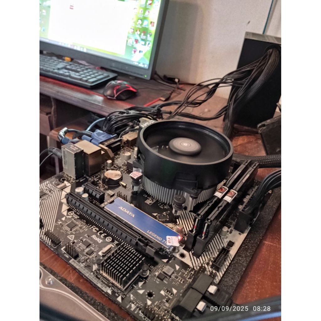 PROMO Ryzen 3200g mobo a320m ram 8gb kit 256/ 128gb