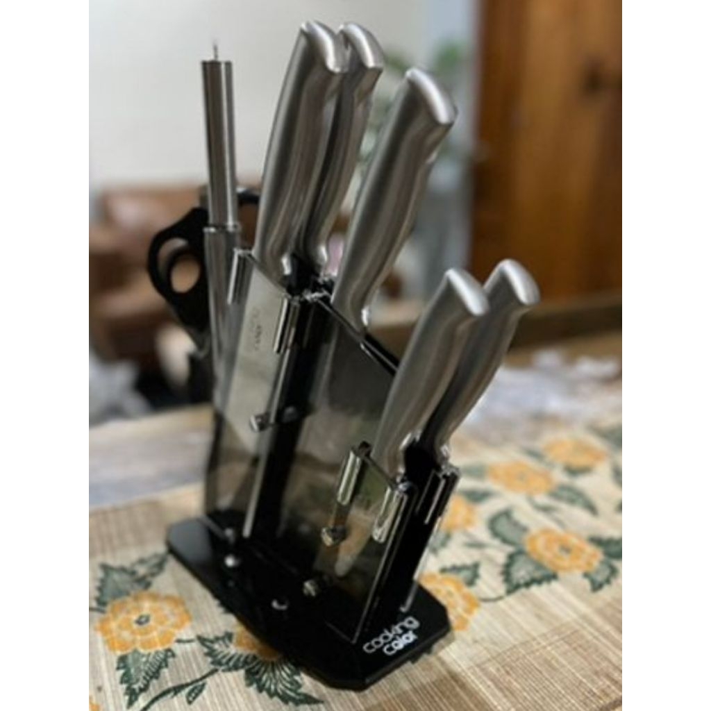Jual Informa cooking color set pisau dapur dg tempatnya 7+1 kitchen ...