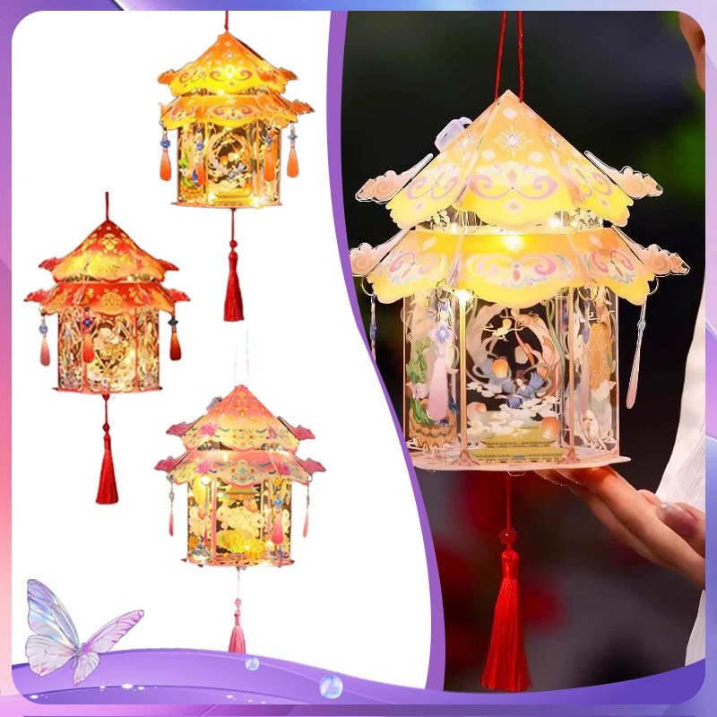 DIY Prakarya Lentera Lampion Lampion Mainan Anak DIY Lentera DIY Lantern Lampu Led Lantern Light Gantungan