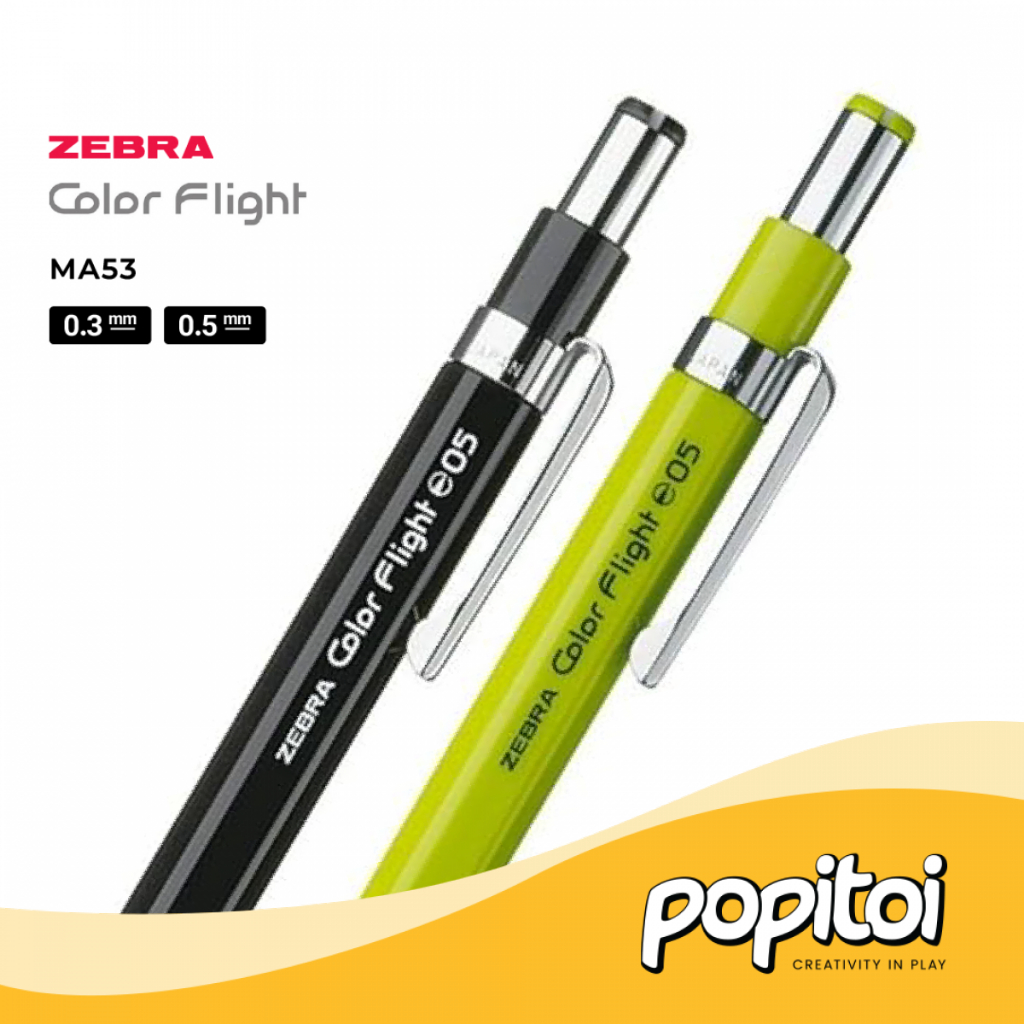 Jual Zebra MA53 Color Flight Mechanical Pencil 0.5 mm Pensil Mekanik ...
