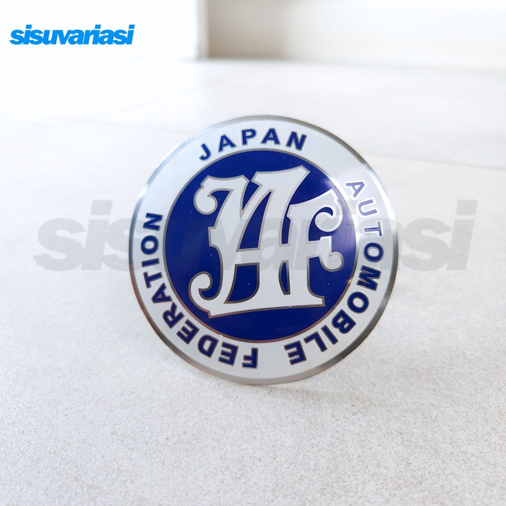 JDM JAF Red Car Emblem Badge - 1 Piece Grille Badge For Japanese