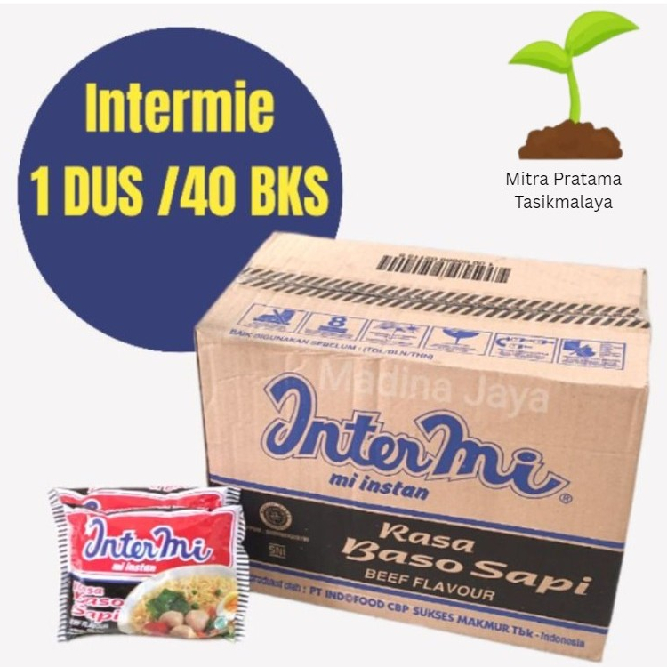Jual Intermi 1 Dus Karton 40 bks Intermie Mie Baso Sapi Mie Instant ...