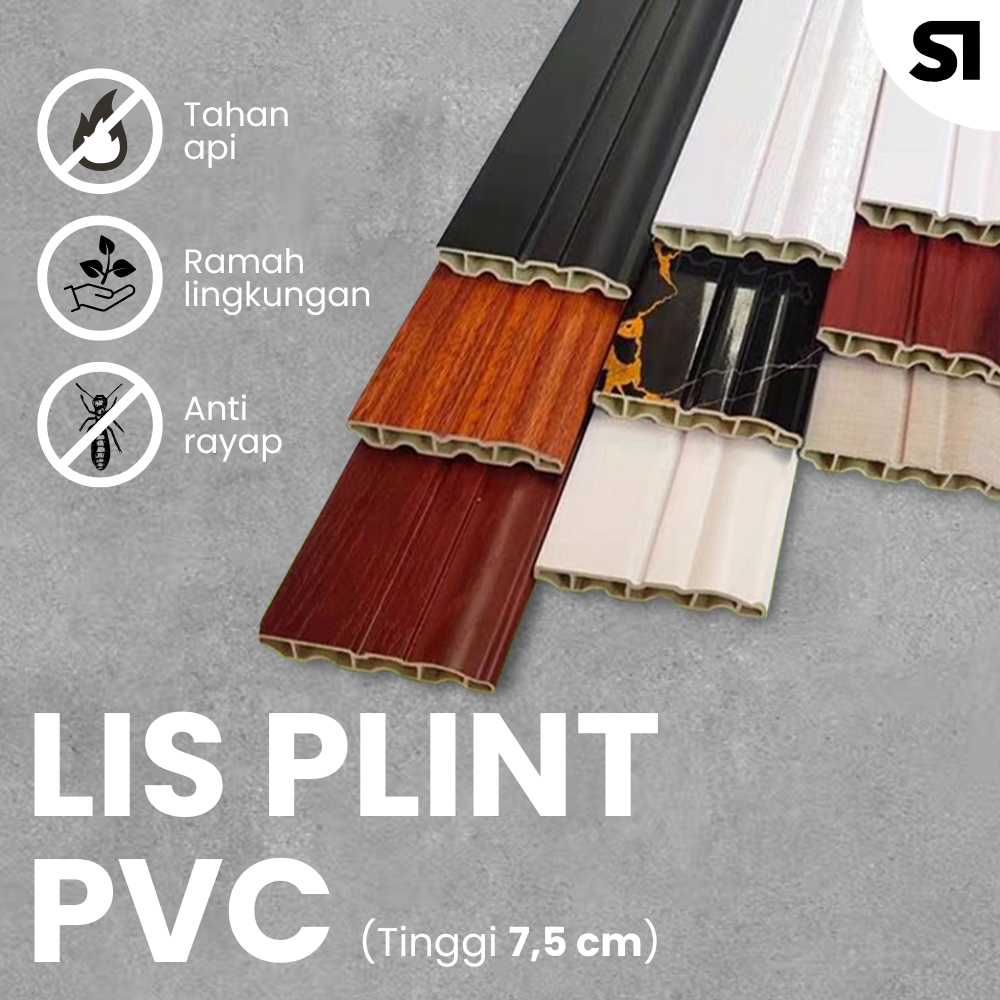 Jual LIS PLINT PVC, LIS PLINT PVC 7,5 CM, PVC LIS FLOORING | Shopee ...