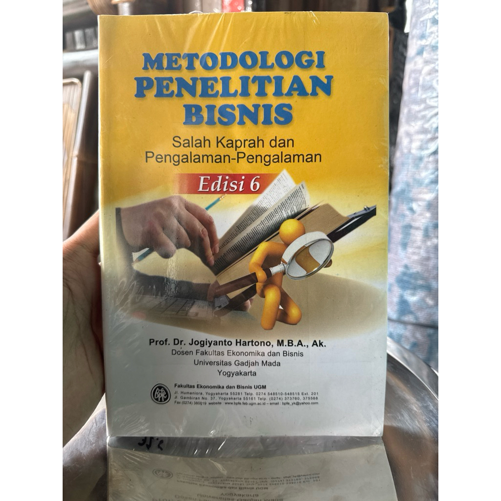 Jual Metodologi Penelitian Bisnis Edisi Ke 6 - Jogiyanto BPFE | Shopee ...