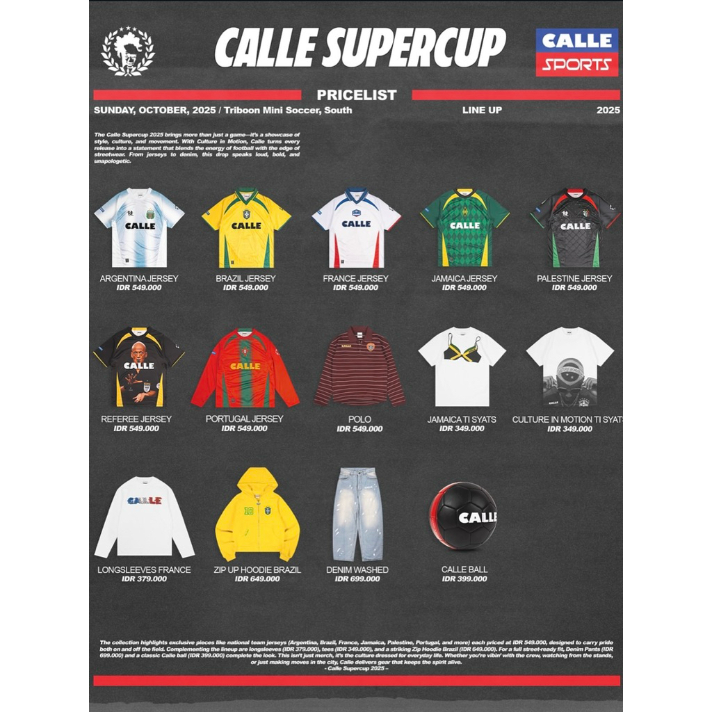 Jual CALLE DE LARACHE SUPPERCUP OFFLINE RILLIS IN JAKARTA | Shopee ...