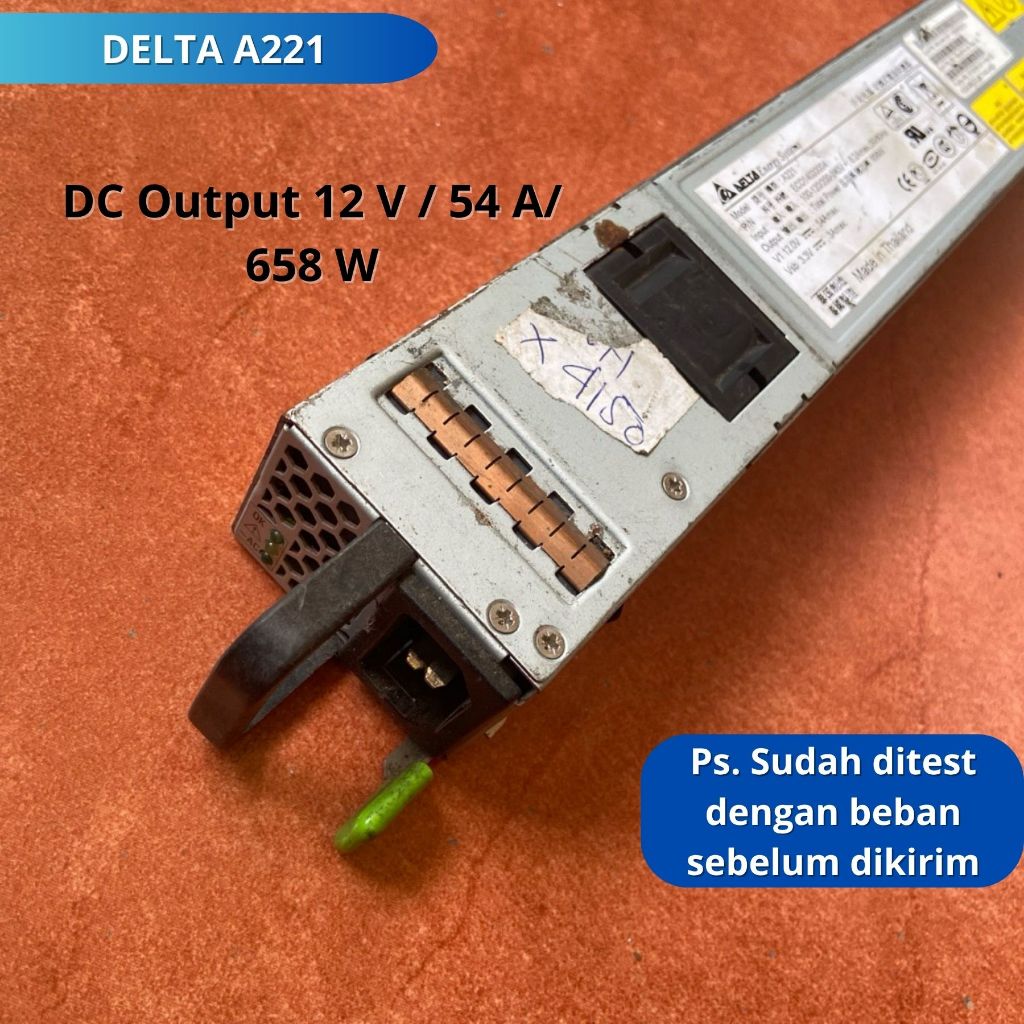 Jual Power Supply Adaptor Switching PSU SMPS DELTA A221 DC Output 12 ...