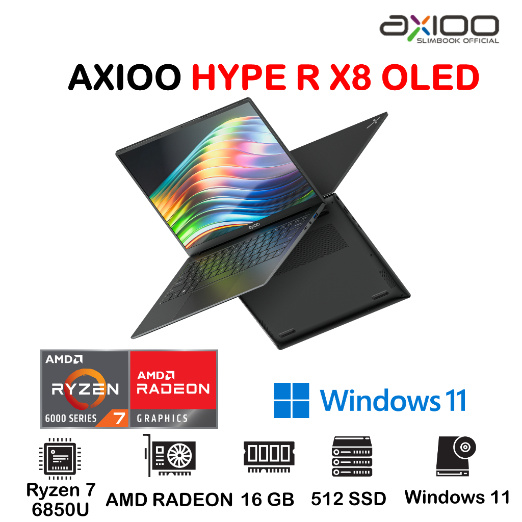 Jual LAPTOP AXIOO HYPE R X8 OLED RYZEN 7 6850U 16GB 512GB WINDOWS 11 ...