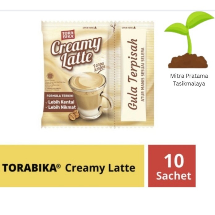 Jual Torabika Creamy Latte 1 Renceng isi 10 Sachet Kopi Instant 25gr ...