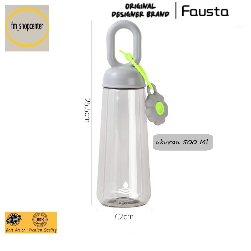 Jual Fausta Botol Air Plastik Transparan Kelopak Bunga 500ml | Shopee ...