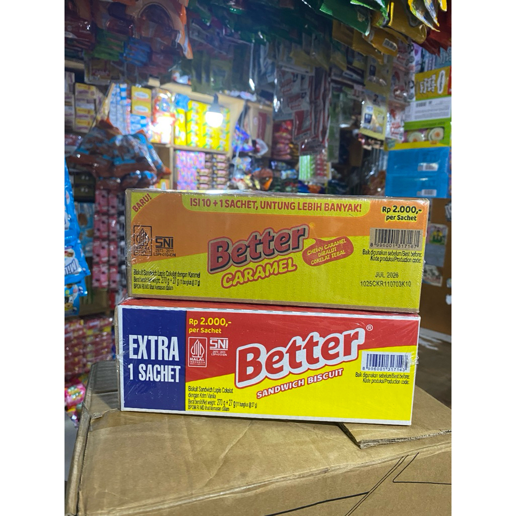 Jual better krim vanila dan caramel 1 box isi 10pcs | Shopee Indonesia