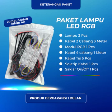 Paket Lampu Kolong RGB 12 Volt Motor