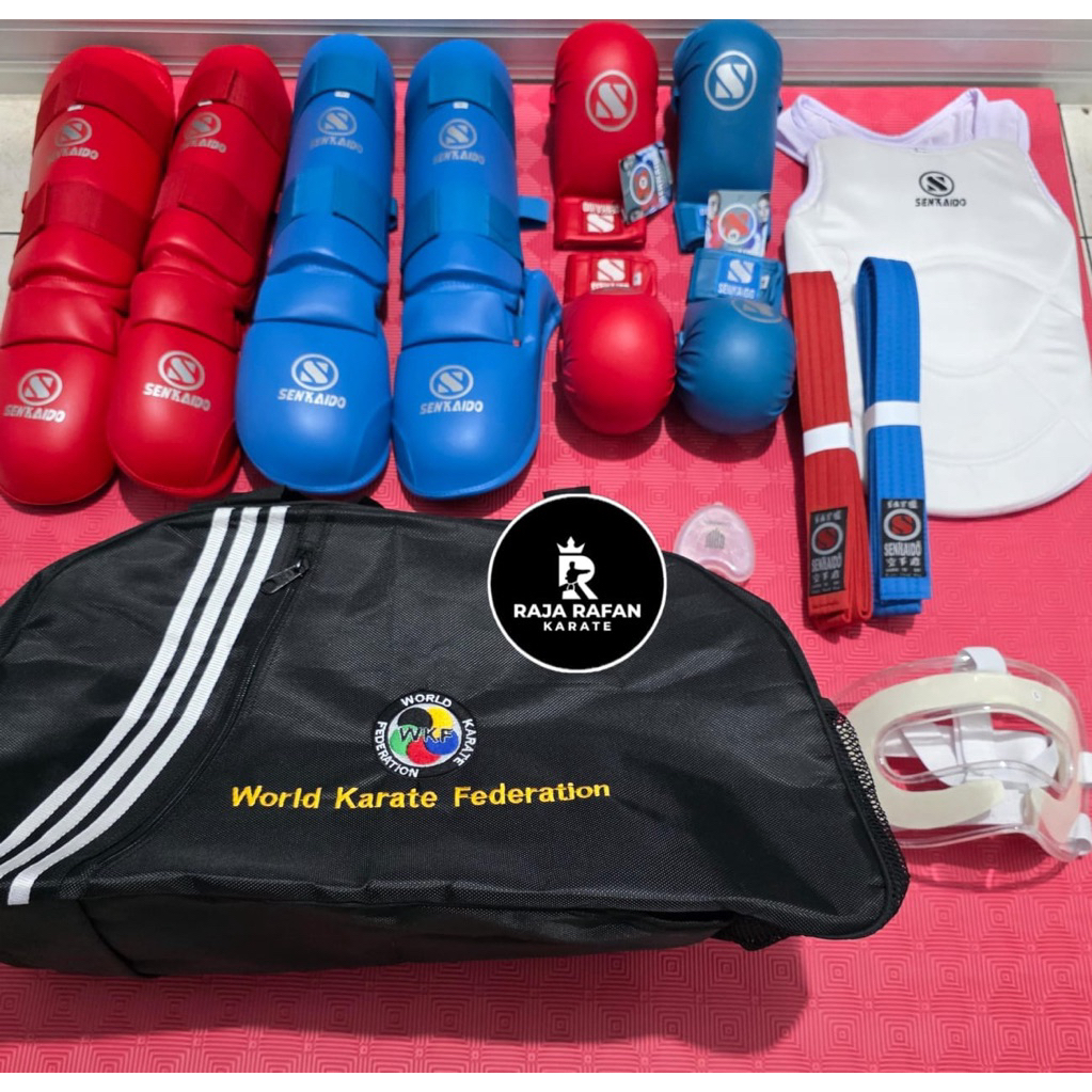 Jual Paket perlengkapan kumite senkaido satu set perlengkapan karate ...