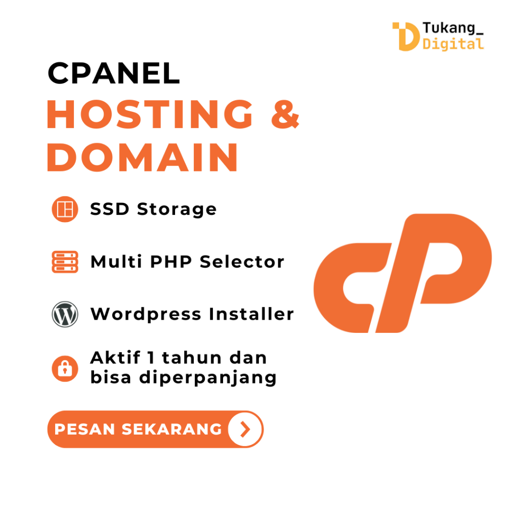 Jual Hosting Domain CPanel 1 Tahun | Shopee Indonesia