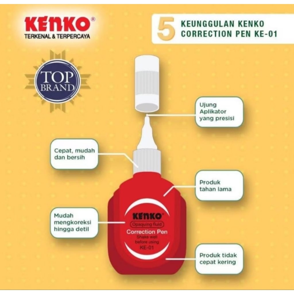Jual Tipex Kenko Botol Correction Pen | Shopee Indonesia
