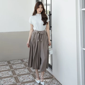 Clouwny Emilia Culottes Pants Premium Linen