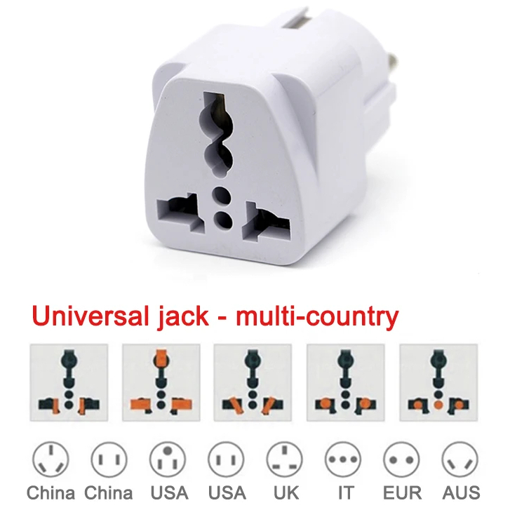Jual Universal Adaptor UK / EU / US / AU To EU Plug Standart Colokan ...