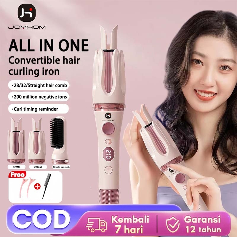 Jual JOYHOM Catok Rambut Listrik Profesional Alat Pelurus dan Keriting ...