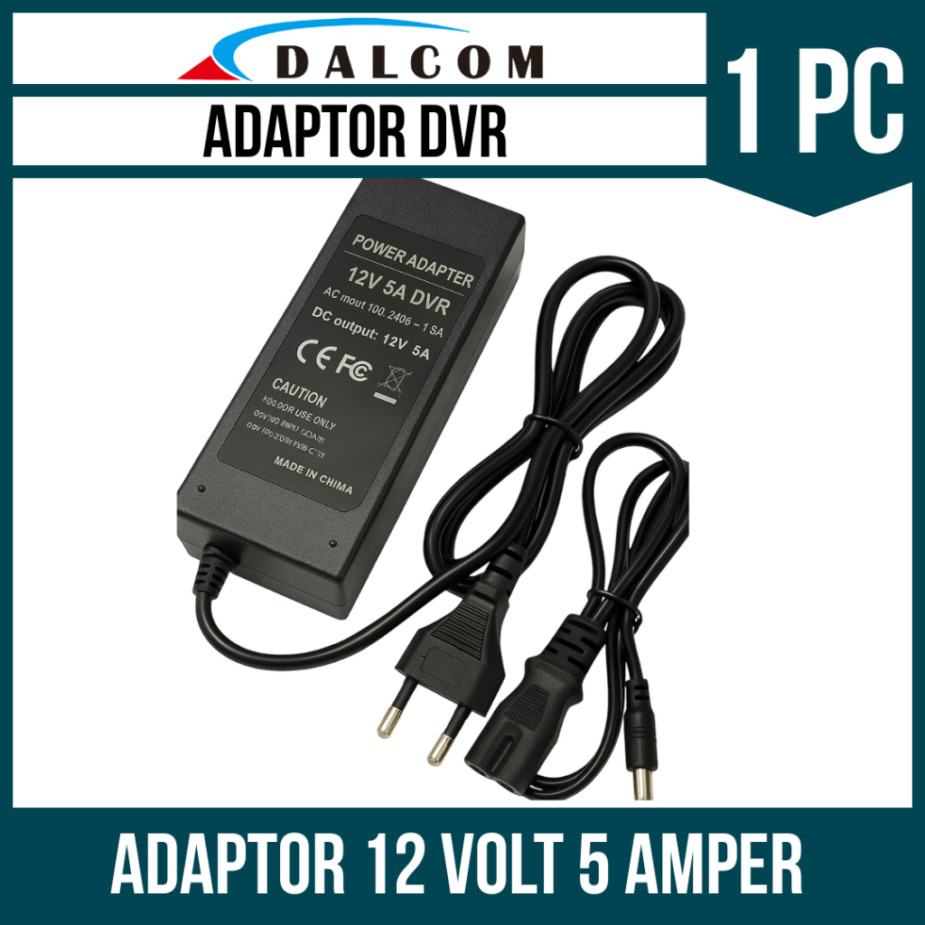 Jual ADAPTOR DVR CCTV 5A 12VOLT | Shopee Indonesia