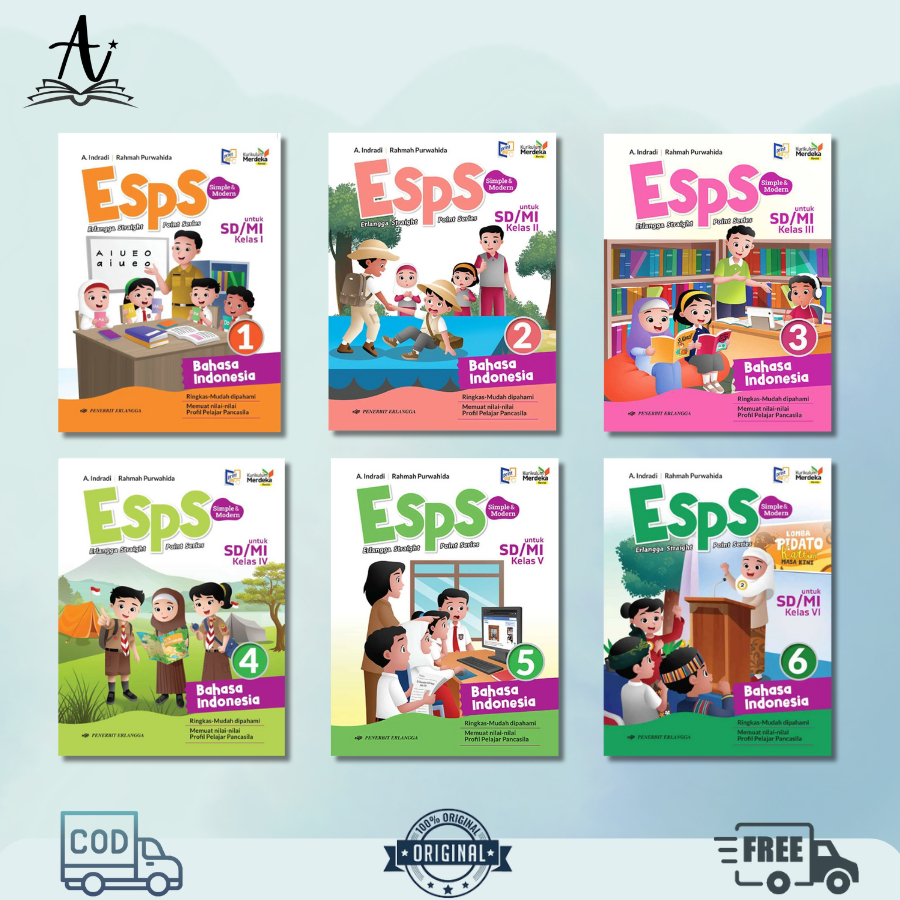 Jual ESPS B. INDONESIA SD/MI KELAS 1 2 3 4 5 6 REVISI KURIKULUM MERDEKA ...