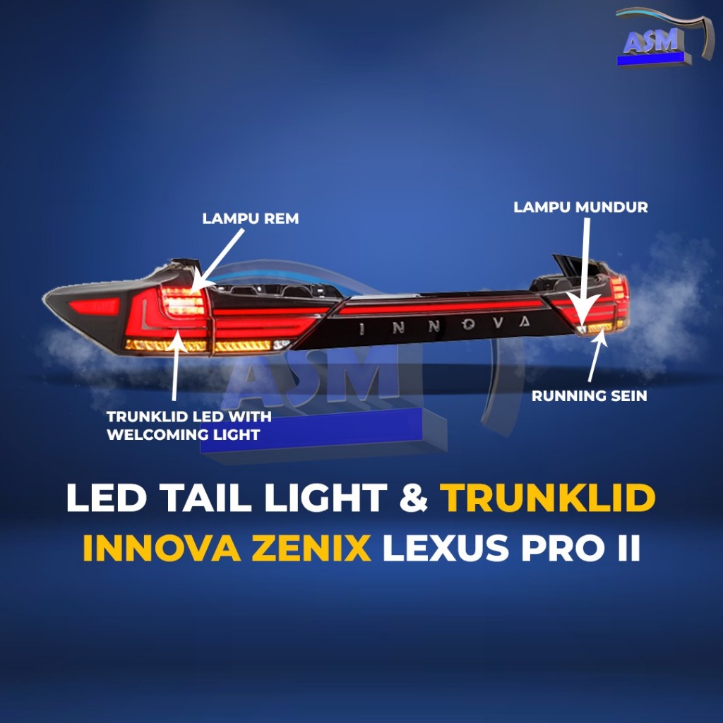 Jual Stop Lamp LED Tail Light Toyota Innova Zenix Lexus Pro II Style ...